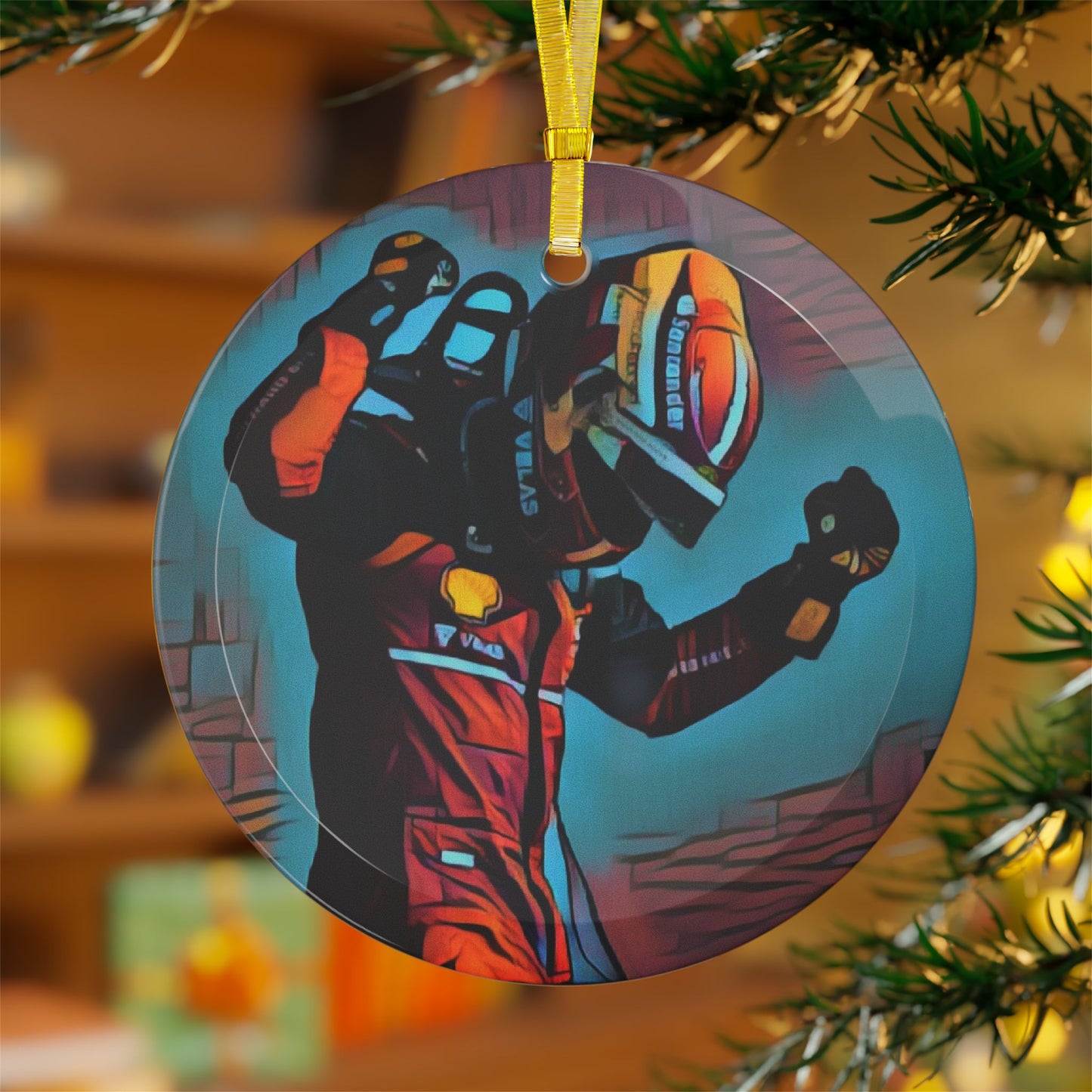 Charles Leclerc F1 - Glass Ornament